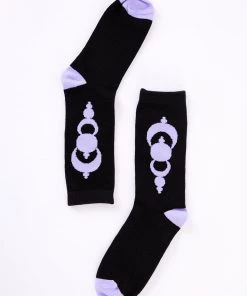 Clothing Afends Unisex Galaxy - Hemp Crew Socks - Black