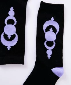 Clothing Afends Unisex Galaxy - Hemp Crew Socks - Black