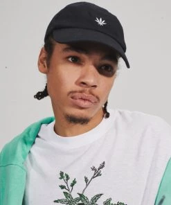 Afends Unisex Foundation - Hemp 6 Panel Cap - Black