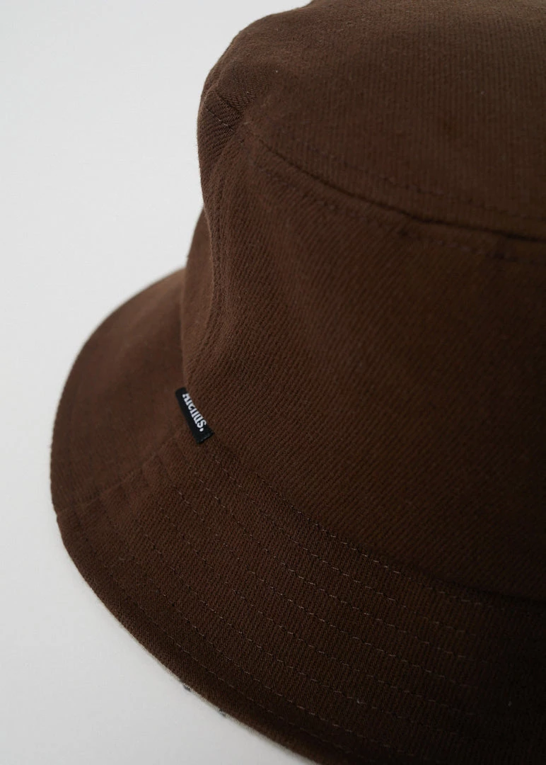 SALE Afends Unisex Richmond - Organic Denim Bucket Hat - Coffee 2 SALE Afends Unisex Richmond - Organic Denim Bucket Hat - Coffee