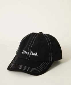 Clothing Afends Unisex Chess Club - Recycled Cap - Black