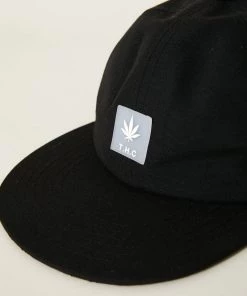 Afends Unisex Daxon - Hemp Cap - Black