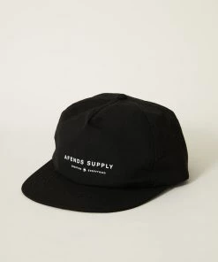 Clothing Afends Unisex Transit - Hemp Cap - Black