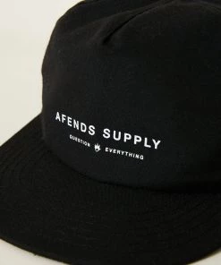 Clothing Afends Unisex Transit - Hemp Cap - Black 6 Clothing Afends Unisex Transit - Hemp Cap - Black