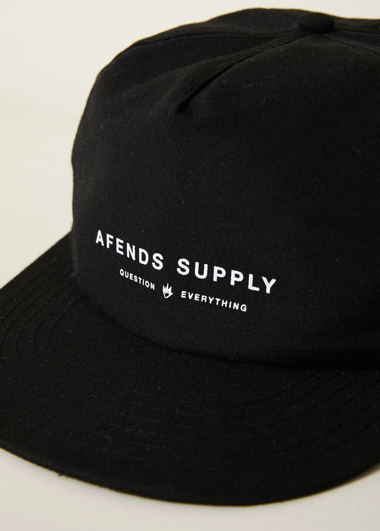Clothing Afends Unisex Transit - Hemp Cap - Black 3 Clothing Afends Unisex Transit - Hemp Cap - Black