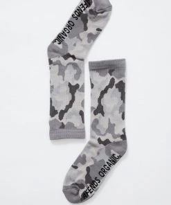 Clothing Afends Unisex Cadet - Organic Crew Socks - Camo