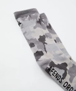 Clothing Afends Unisex Cadet - Organic Crew Socks - Camo