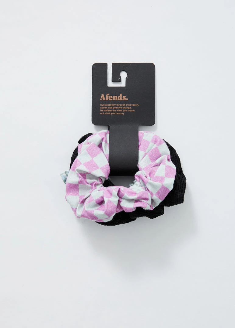 Afends Unisex Pascale - Hemp Scrunchies 3 Pack - Multi 2 Afends Unisex Pascale - Hemp Scrunchies 3 Pack - Multi