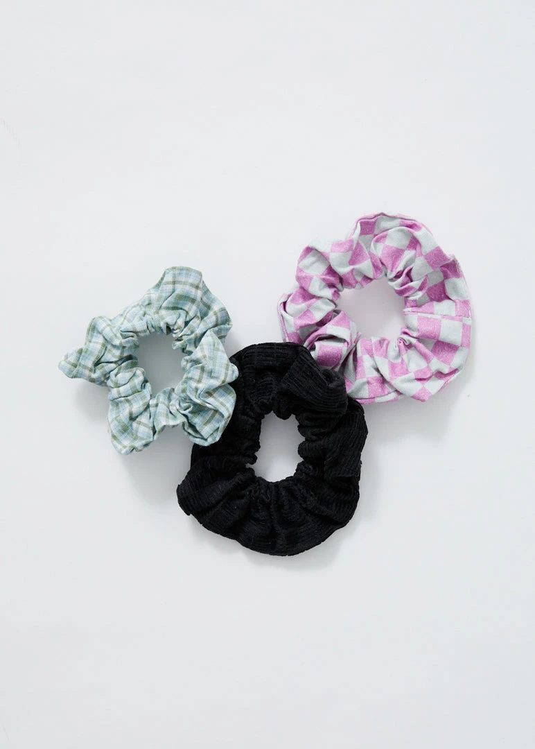 Afends Unisex Pascale - Hemp Scrunchies 3 Pack - Multi 1 Afends Unisex Pascale - Hemp Scrunchies 3 Pack - Multi