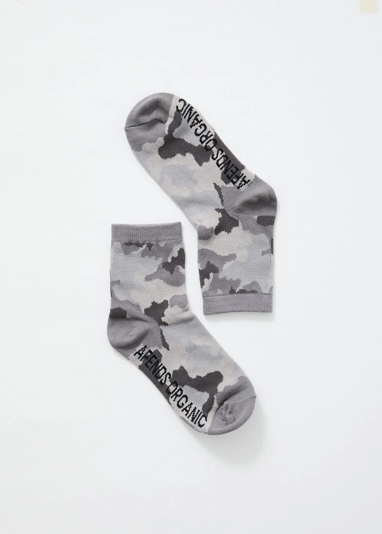 Afends Unisex Cadet - Organic Socks - Camo 1 Afends Unisex Cadet - Organic Socks - Camo