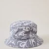 Afends Unisex Tribal - Organic Bucket Hat - Silver Clothing