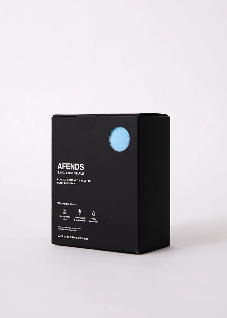 Afends Womens Romy - Hemp Sports Crop - Sky Blue Clothing 3 Afends Womens Romy - Hemp Sports Crop - Sky Blue Clothing