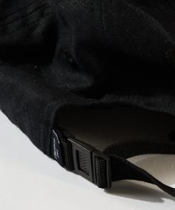 Afends Unisex Foundation - Hemp 6 Panel Cap - Black