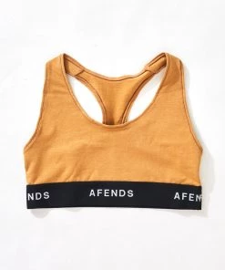 Afends Womens Molly - Hemp Sports Crop - Chestnut