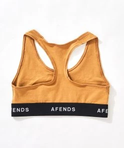 Afends Womens Molly - Hemp Sports Crop - Chestnut