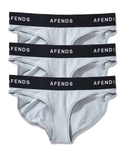 Afends Womens Molly - Hemp Bikini Briefs 3 Pack - Shadow