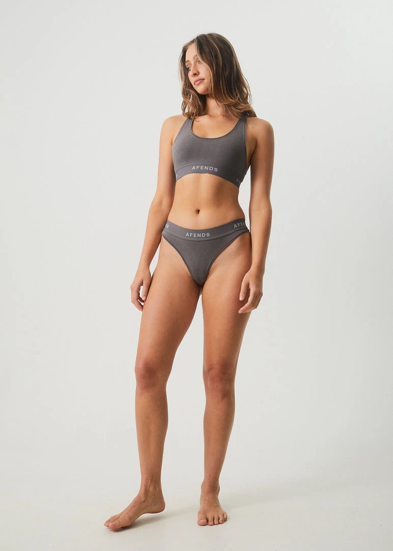 NEW ARRIVALS Afends Womens Molly - Hemp G-String Briefs 3 Pack - Steel 4 NEW ARRIVALS Afends Womens Molly - Hemp G-String Briefs 3 Pack - Steel