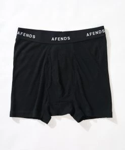 Afends Mens Absolute - Hemp Boxer Briefs - Black EVERYDAY ESSENTIALS