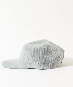 Afends Unisex Attention - Organic Corduroy Panelled Cap - Grey