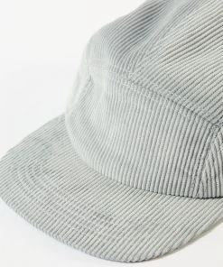 Afends Unisex Attention - Organic Corduroy Panelled Cap - Grey