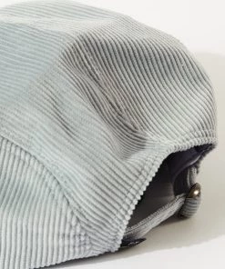 Afends Unisex Attention - Organic Corduroy Panelled Cap - Grey