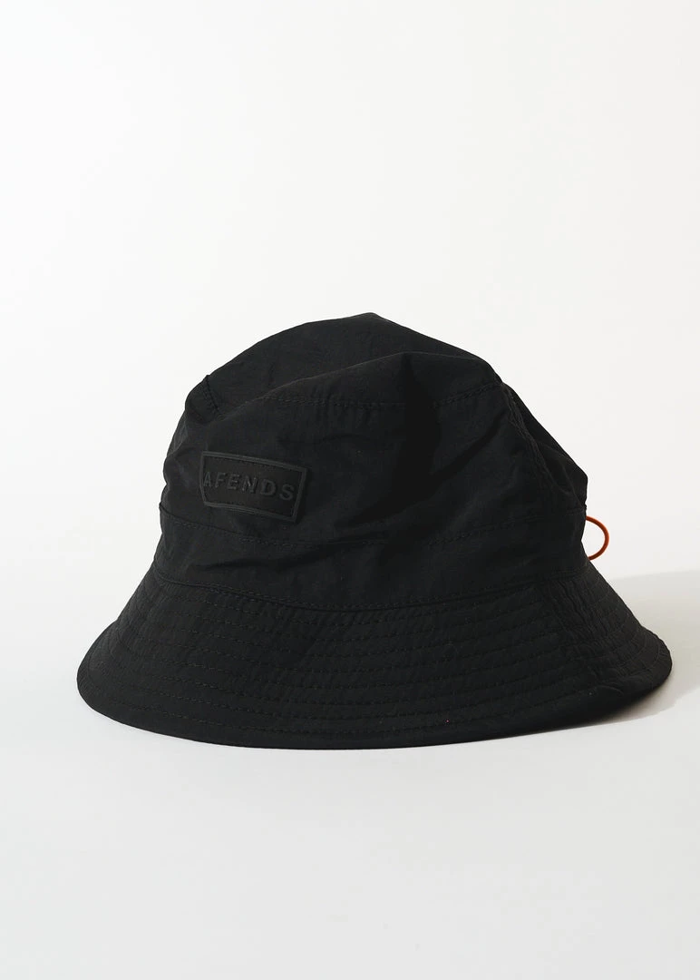 Clothing Afends Unisex Beam Up - Recycled Spray Bucket Hat - Black 1 Clothing Afends Unisex Beam Up - Recycled Spray Bucket Hat - Black