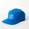 Afends Unisex Rolled Up - Hemp Panelled Cap - Electric Blue