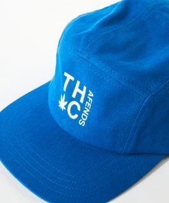 Afends Unisex Rolled Up - Hemp Panelled Cap - Electric Blue