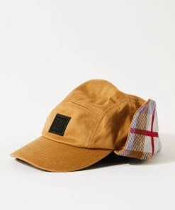 Afends Unisex Colby - Hemp Flap 5 Panel Cap - Chestnut