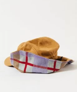 Afends Unisex Colby - Hemp Flap 5 Panel Cap - Chestnut