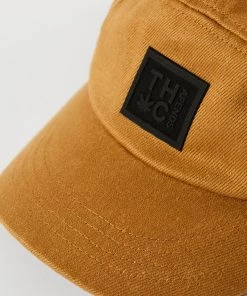 Afends Unisex Colby - Hemp Flap 5 Panel Cap - Chestnut