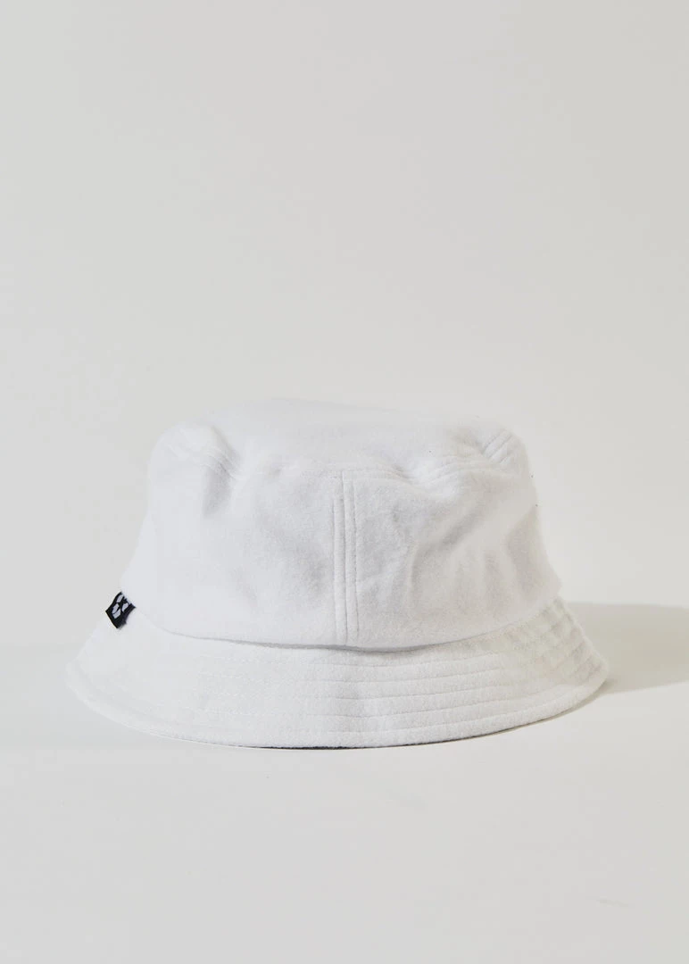 Afends Unisex Naughty - Recycled Fleece Bucket Hat - White Clothing 4 Afends Unisex Naughty - Recycled Fleece Bucket Hat - White Clothing