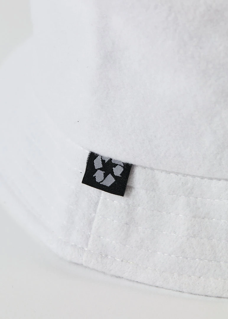 Afends Unisex Naughty - Recycled Fleece Bucket Hat - White Clothing 5 Afends Unisex Naughty - Recycled Fleece Bucket Hat - White Clothing