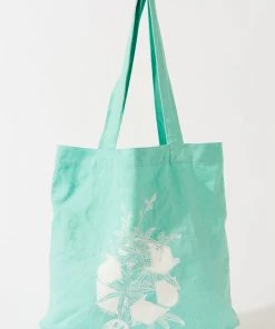 Clothing Afends Unisex Build It - Hemp Tote Bag - Mint