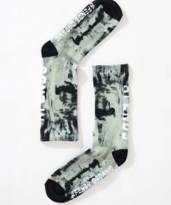 Clothing Afends Unisex Smoke - Organic Crew Socks - Bone