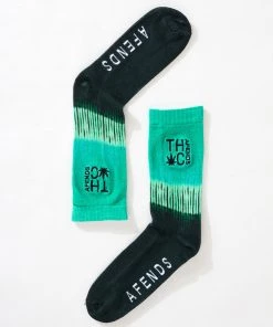 Clothing Afends Unisex Homebound - Hemp Crew Socks - Mint