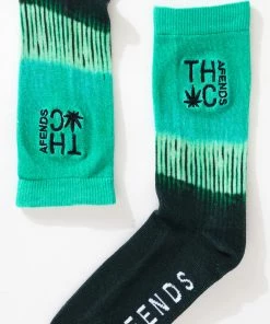 Clothing Afends Unisex Homebound - Hemp Crew Socks - Mint
