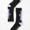 Clothing Afends Womens Tracks - Recycled Crew Socks - Charcoal