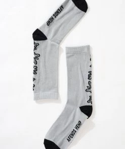 Afends Unisex Fixative - Hemp Crew Socks - Shadow Clothing