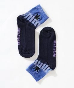 Clothing Afends Unisex Moonshadow - Hemp Crew Socks - Plum