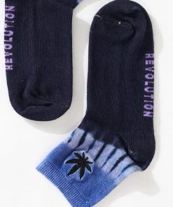 Clothing Afends Unisex Moonshadow - Hemp Crew Socks - Plum