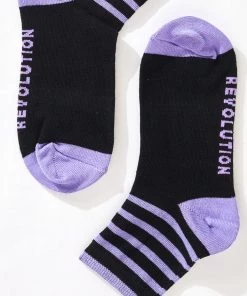 Afends Unisex Donnie - Hemp Crew Socks - Plum Clothing