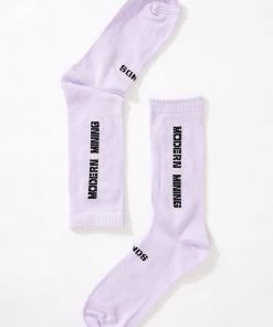 Afends Unisex Crypto - Organic Crew Socks - Tulip