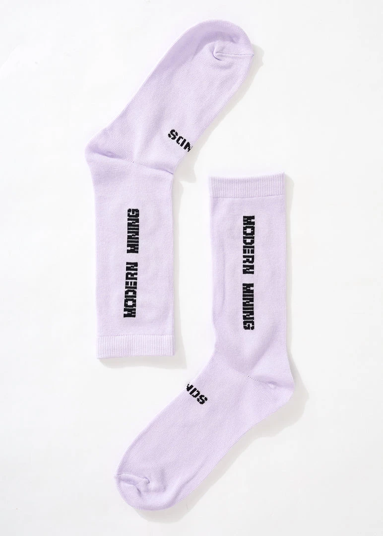 Afends Unisex Crypto - Organic Crew Socks - Tulip 1 Afends Unisex Crypto - Organic Crew Socks - Tulip