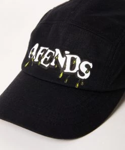Afends Unisex Natural Technology - Hemp 5 Panel Cap - Black NEW ARRIVALS