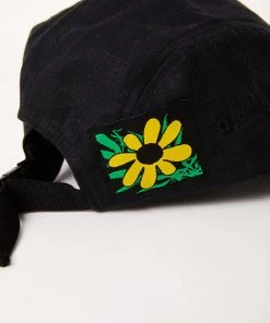 Afends Unisex Natural Technology - Hemp 5 Panel Cap - Black NEW ARRIVALS