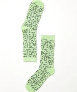 NEW ARRIVALS Afends Unisex Tagged - Unisex Hemp Crew Socks - Lime Green
