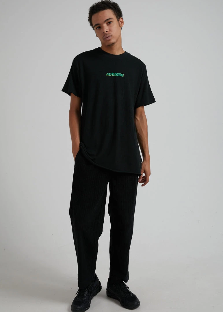 Afends Unisex Remember To Breathe - Unisex Hemp Oversized T-Shirt - Black Clothing 5 Afends Unisex Remember To Breathe - Unisex Hemp Oversized T-Shirt - Black Clothing