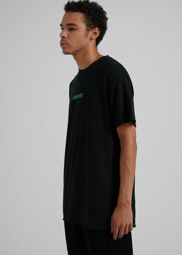 Afends Unisex Remember To Breathe - Unisex Hemp Oversized T-Shirt - Black Clothing 9 Afends Unisex Remember To Breathe - Unisex Hemp Oversized T-Shirt - Black Clothing