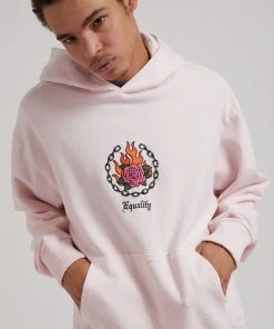 SALE Afends Unisex Eternal Venus - Unisex Hemp Pull On Hood - Ariel Pink